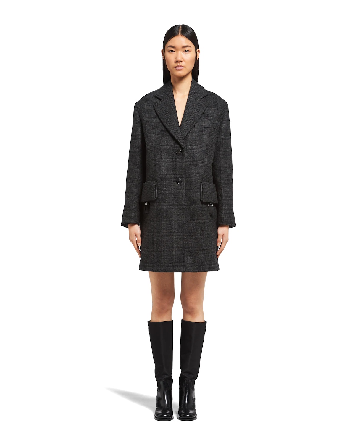Single-breasted Prince of Wales check coat - 2