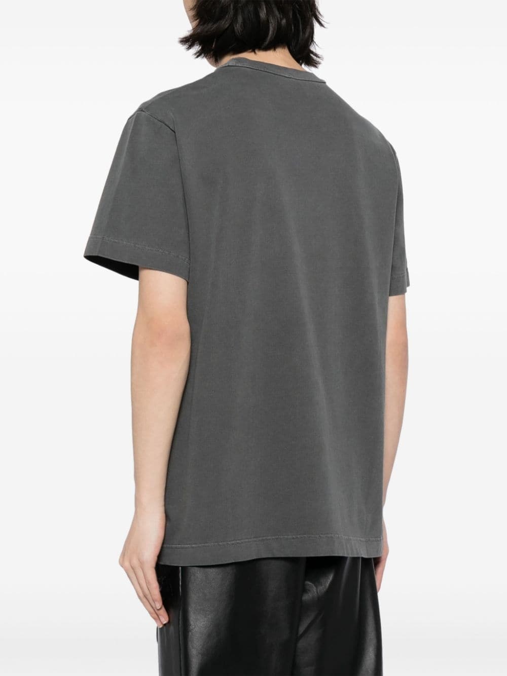 statue of liberty-embossed crew neck T-shirt - 5
