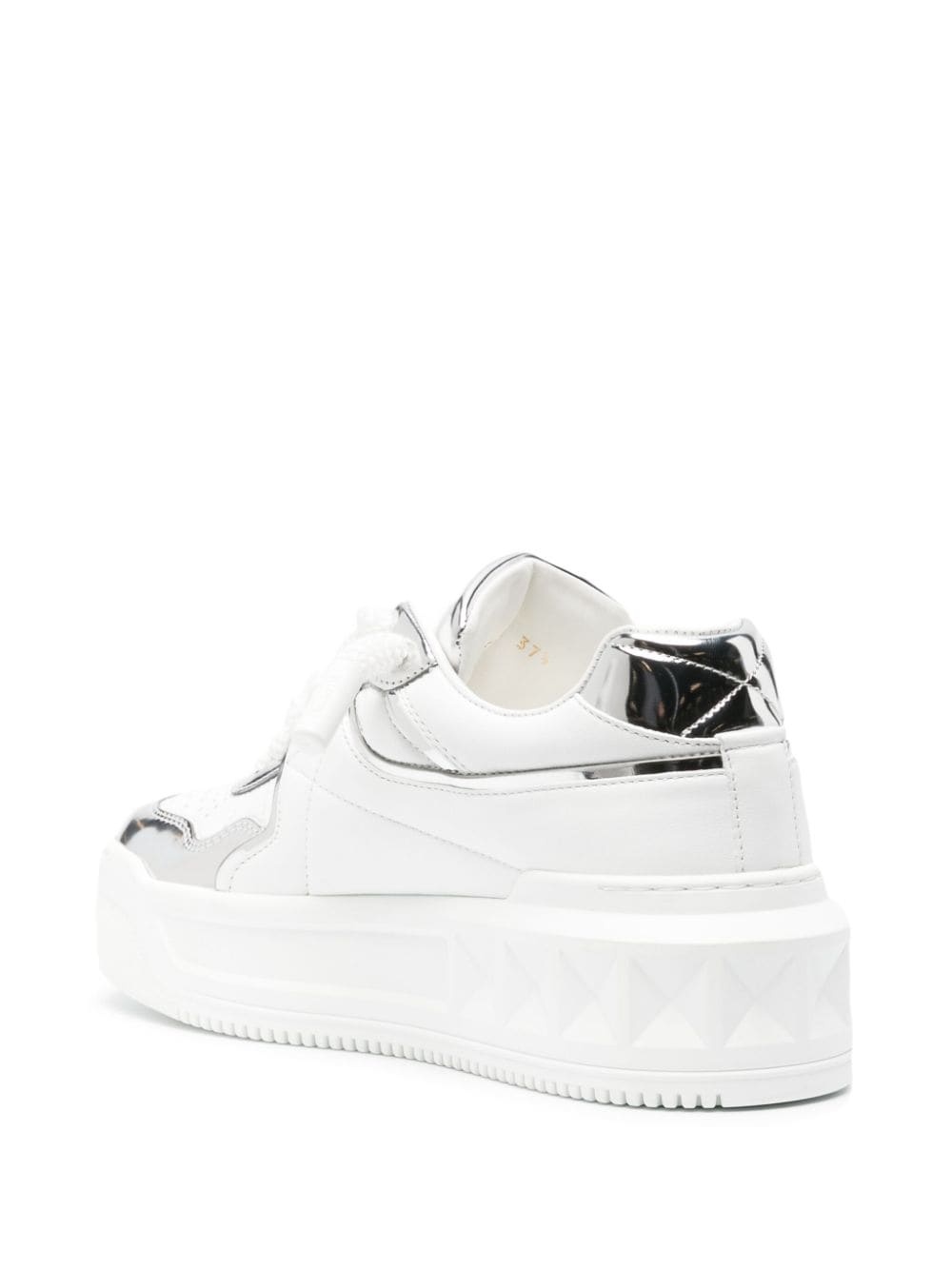 One Stud leather chunky sneakers - 3