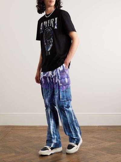 AMIRI Flared Tie-Dyed Quilted Shell Cargo Trousers outlook