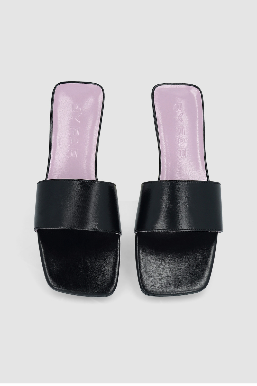 Ceni Black Creased Leather Slip-On - 3