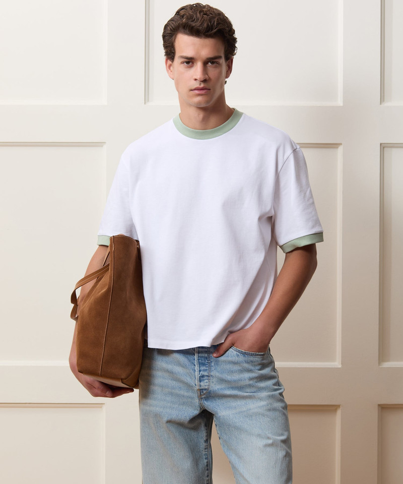 TODD SNYDER Boxy Jersey Ringer Tee outlook
