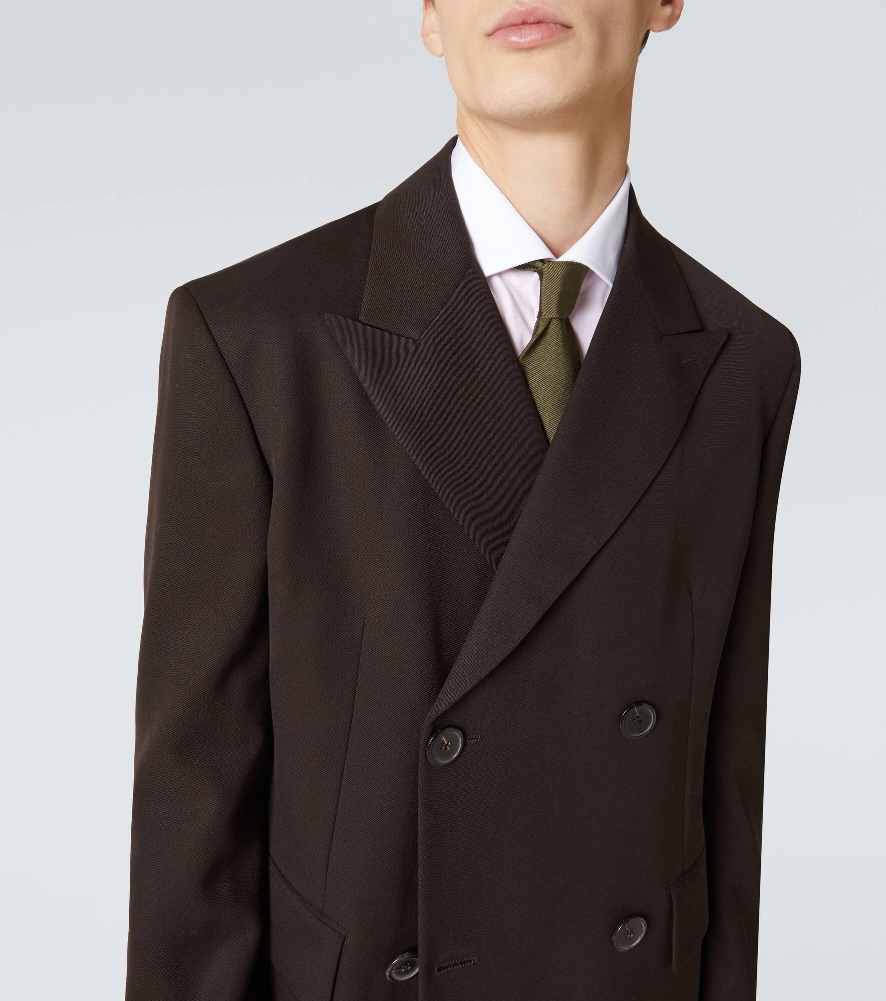Virgin wool gabardine blazer - 5