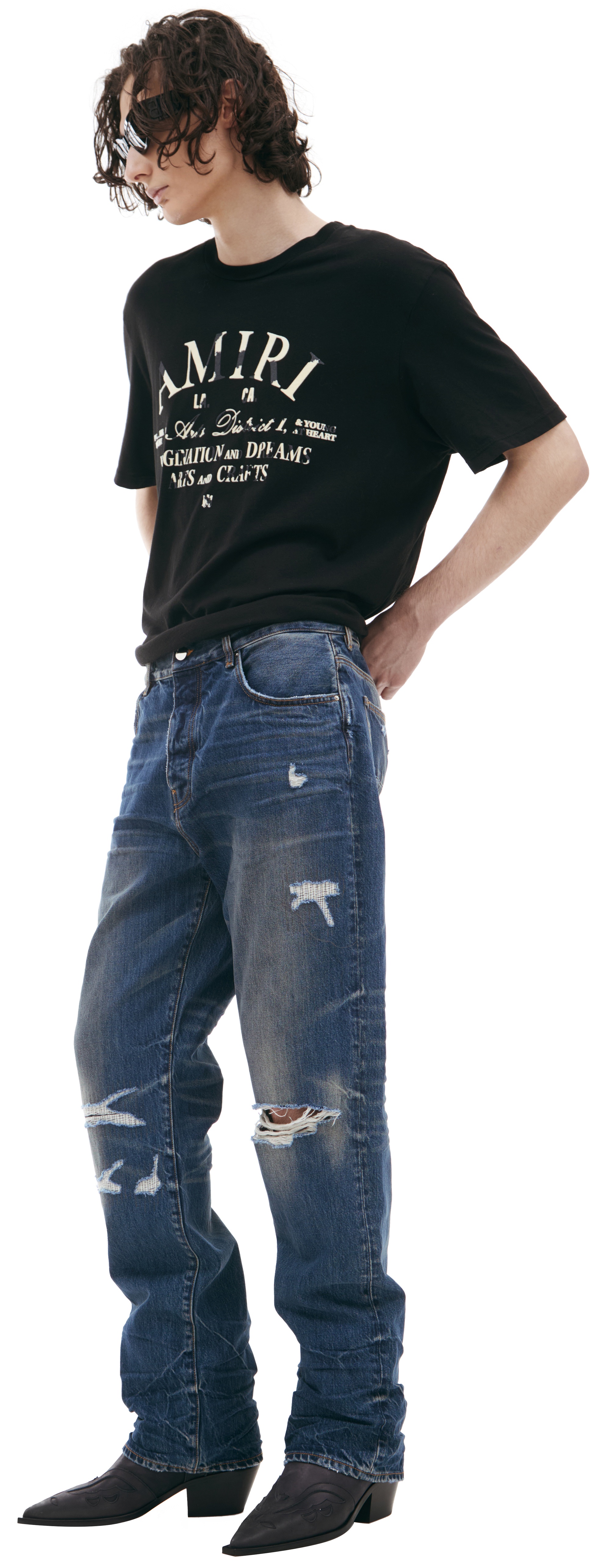 BLUE JEANS WITH SCUFFS - 2