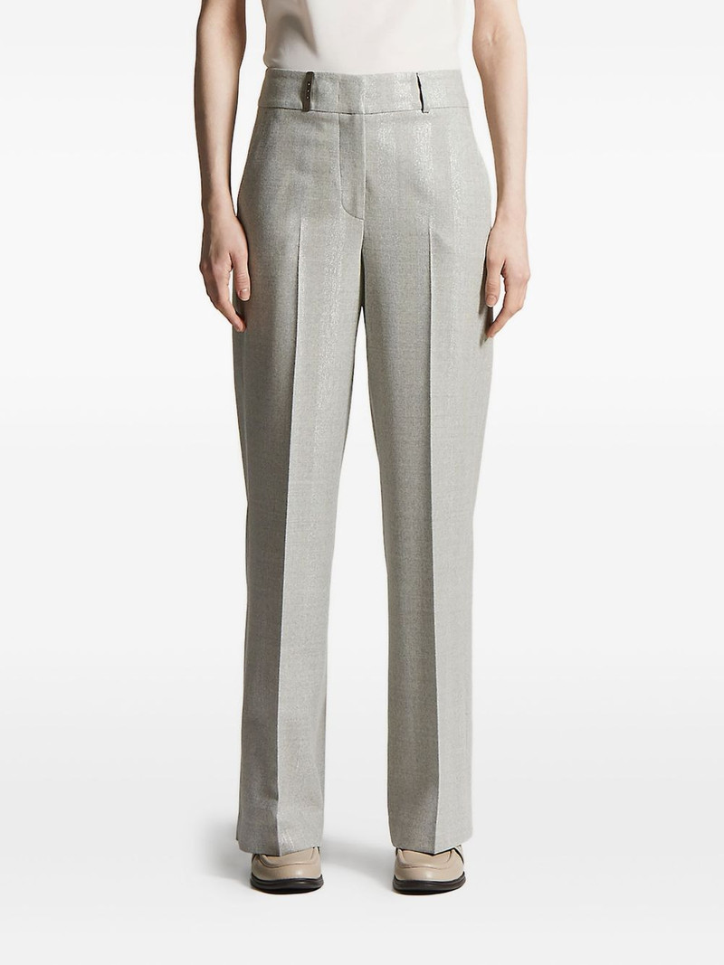 straight-leg tapered trousers 1