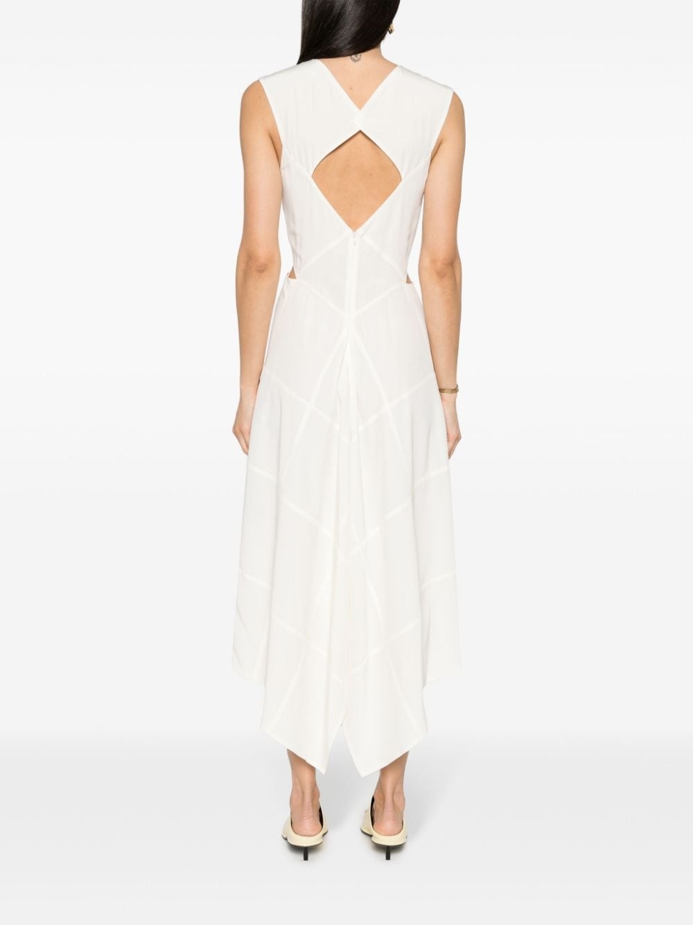 Silky Vichy Danube silk dress - 4