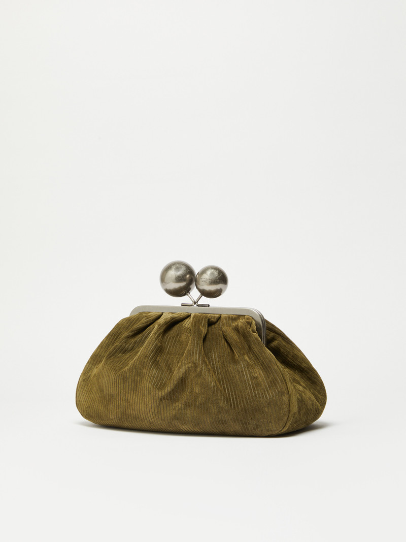WEEKEND Max Mara DESTINO Medium ribbed suede Pasticcino Bag outlook