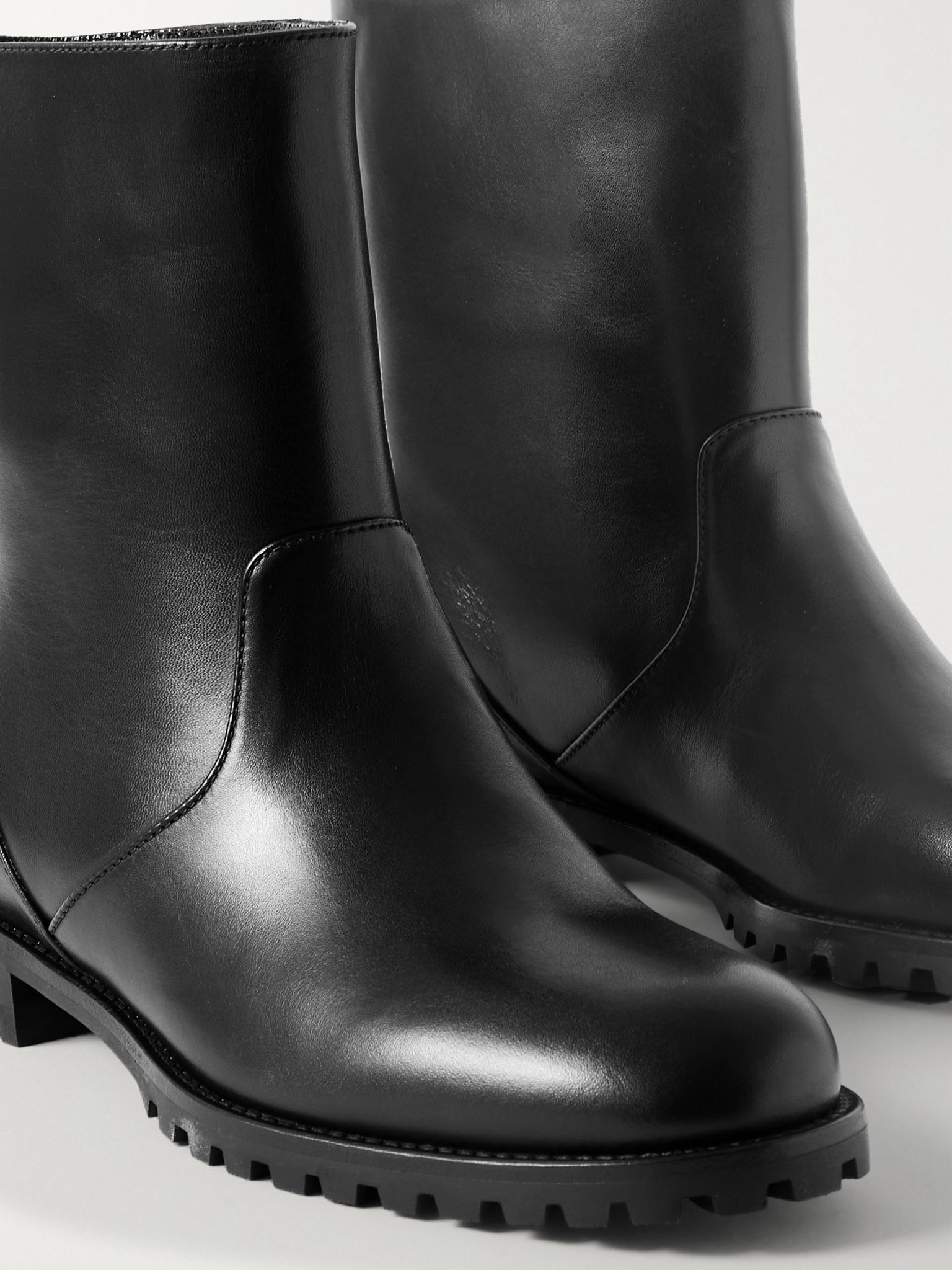 Motosa leather ankle boots Black - 4
