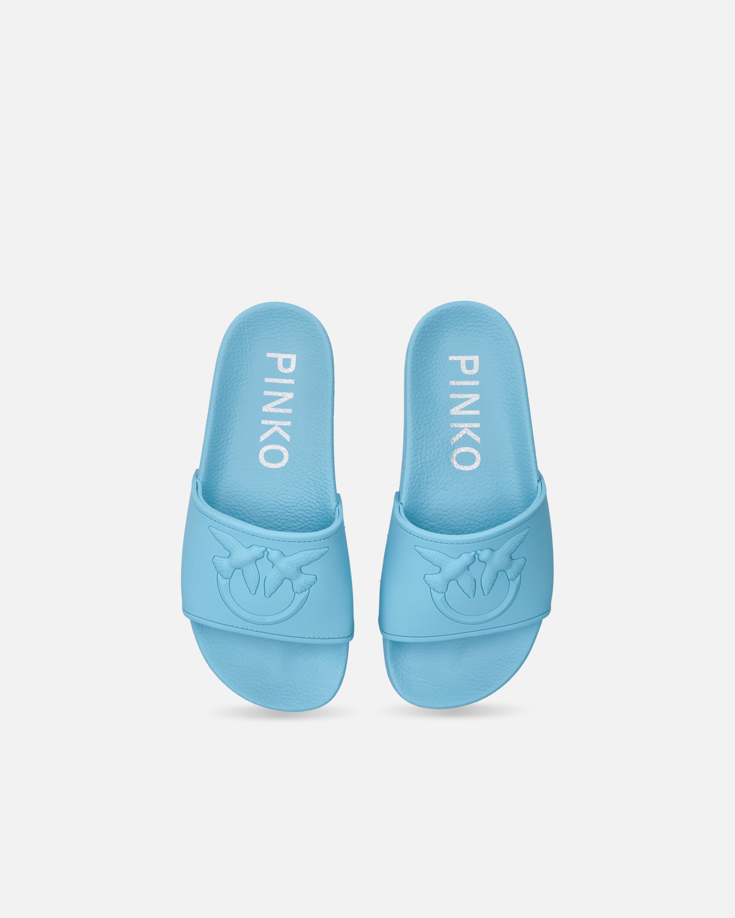 RUBBERIZED SLIPPERS WITH LOVE BIRDS LOGO BAND - 9