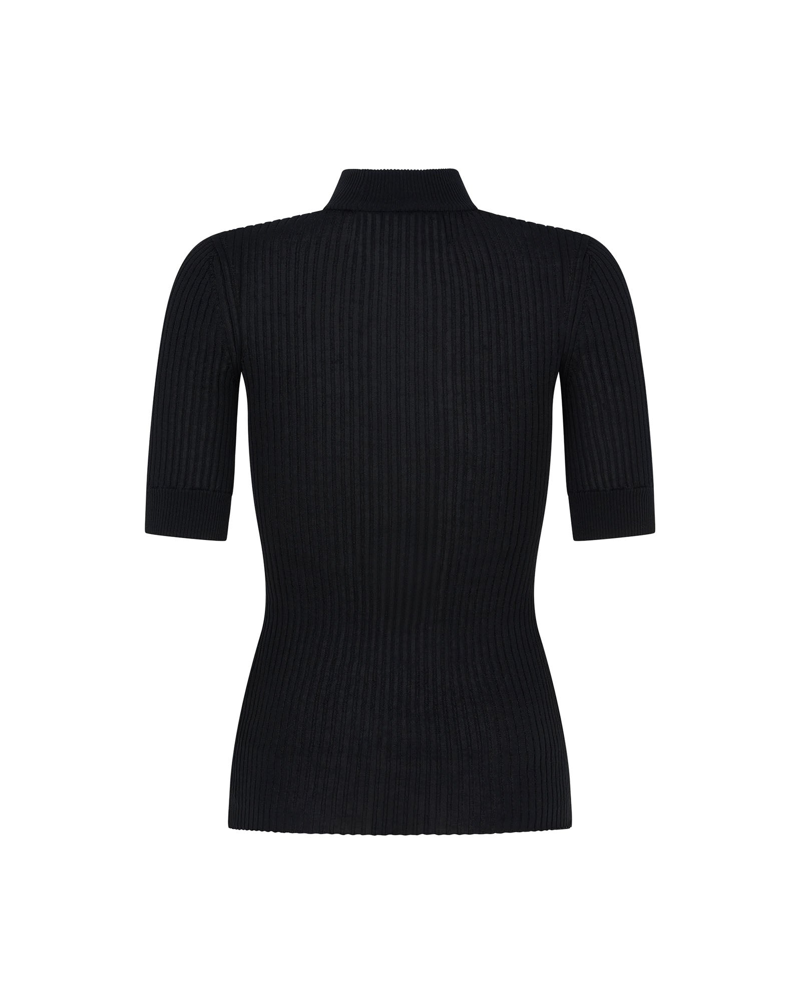 Rib High Neck Top - 3