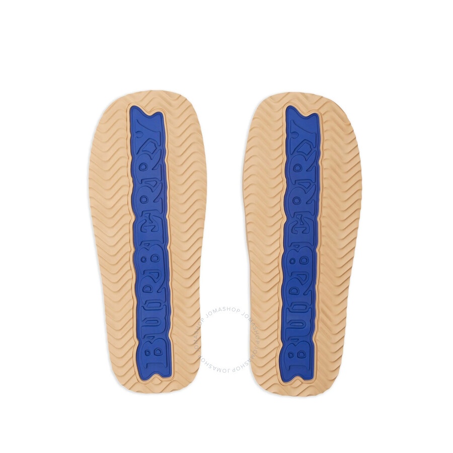 Burberry EKD Slab Leather Slides - 4