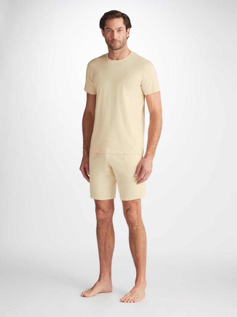 Men's Lounge Shorts Basel Micro Modal Stretch Ecru - 4