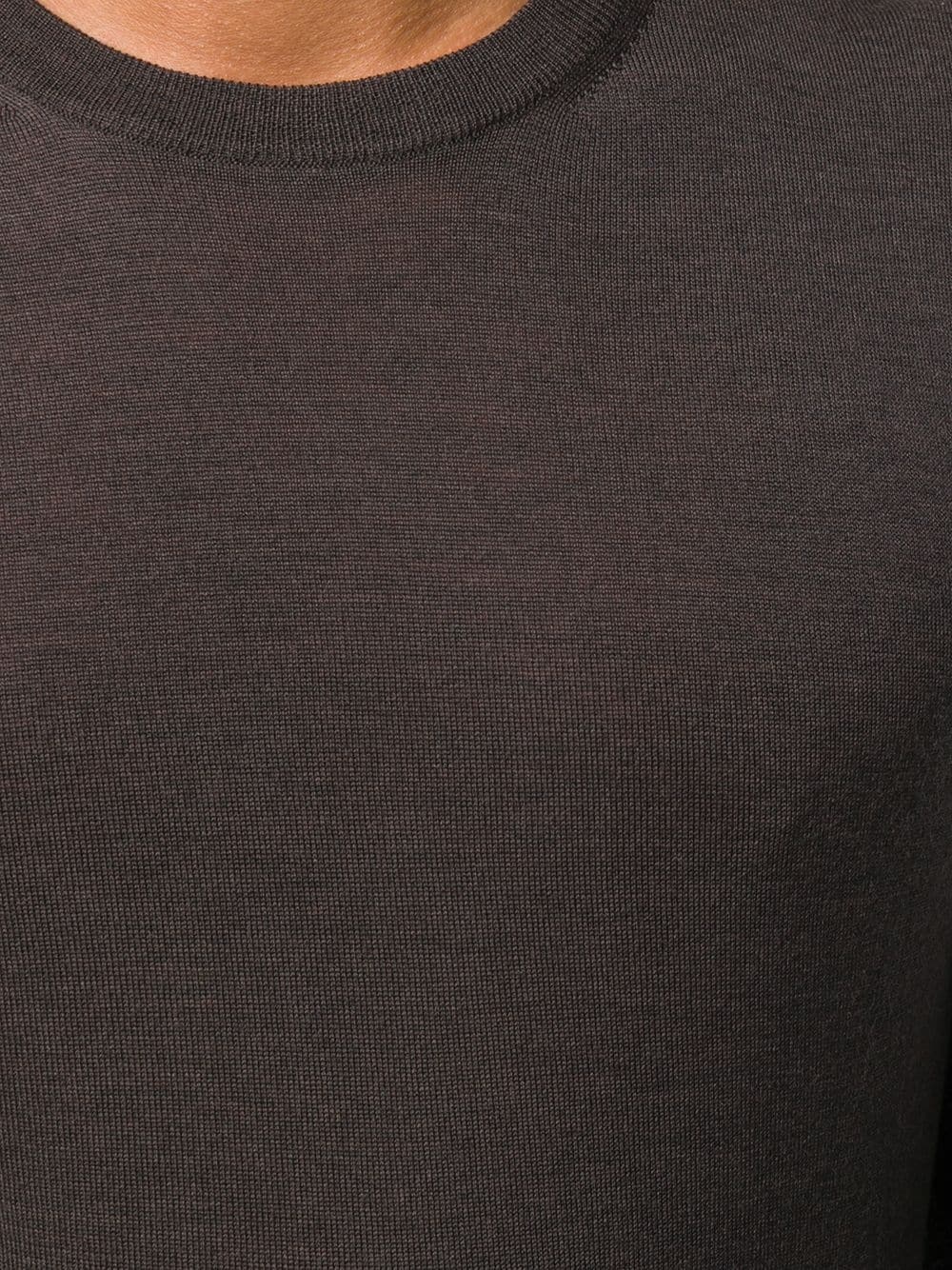 long-sleeve fitted sweater - 5
