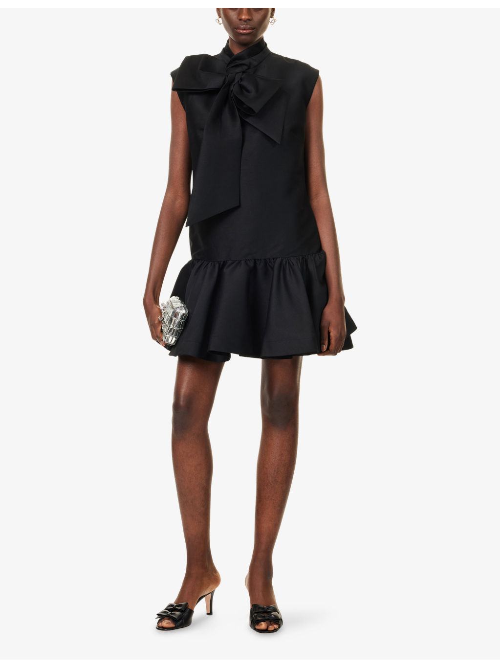 Hypnotic Bow Wool And Silk Mini Dress - 2