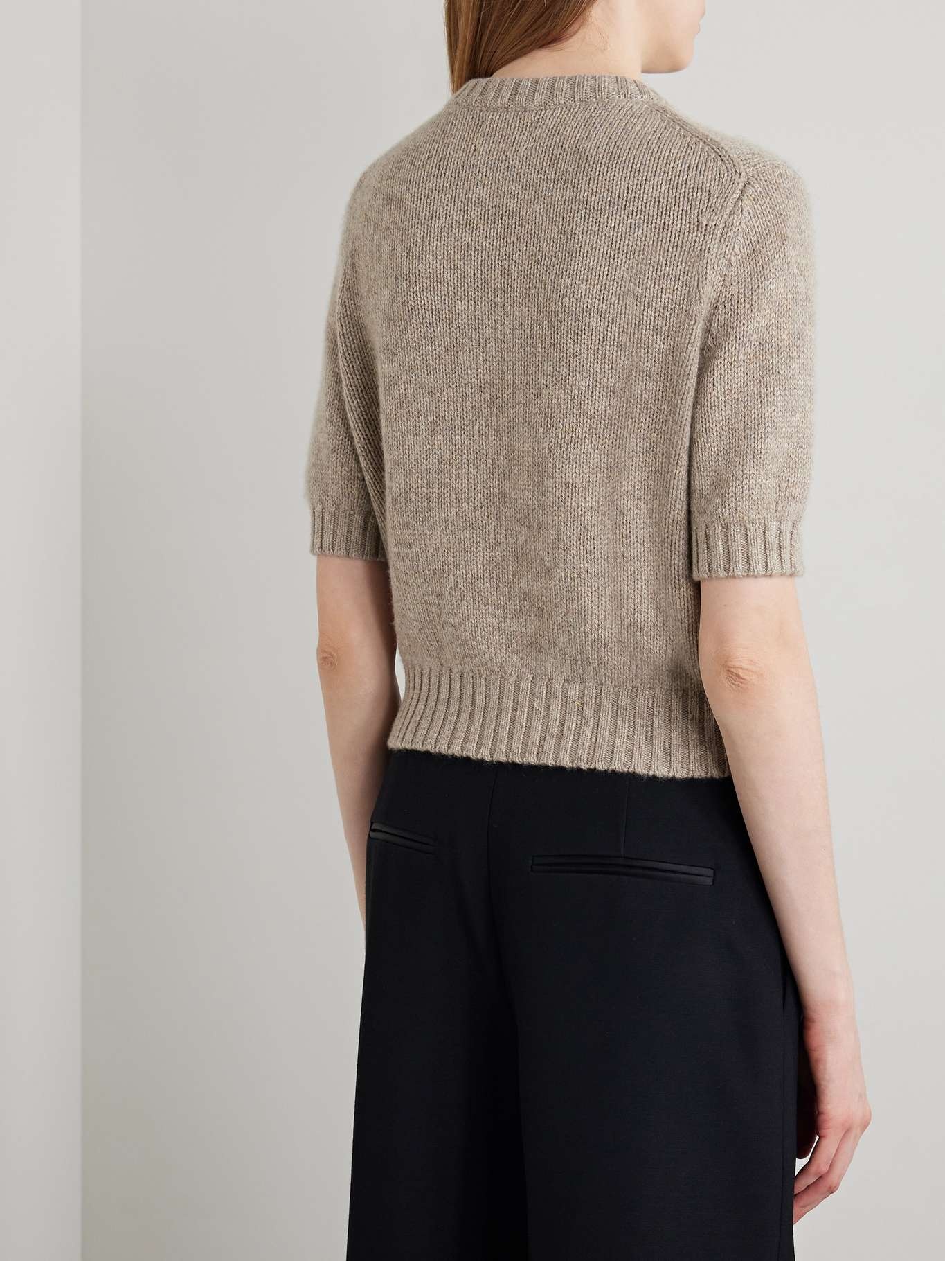 Nora cropped cashmere-blend cardigan - 3