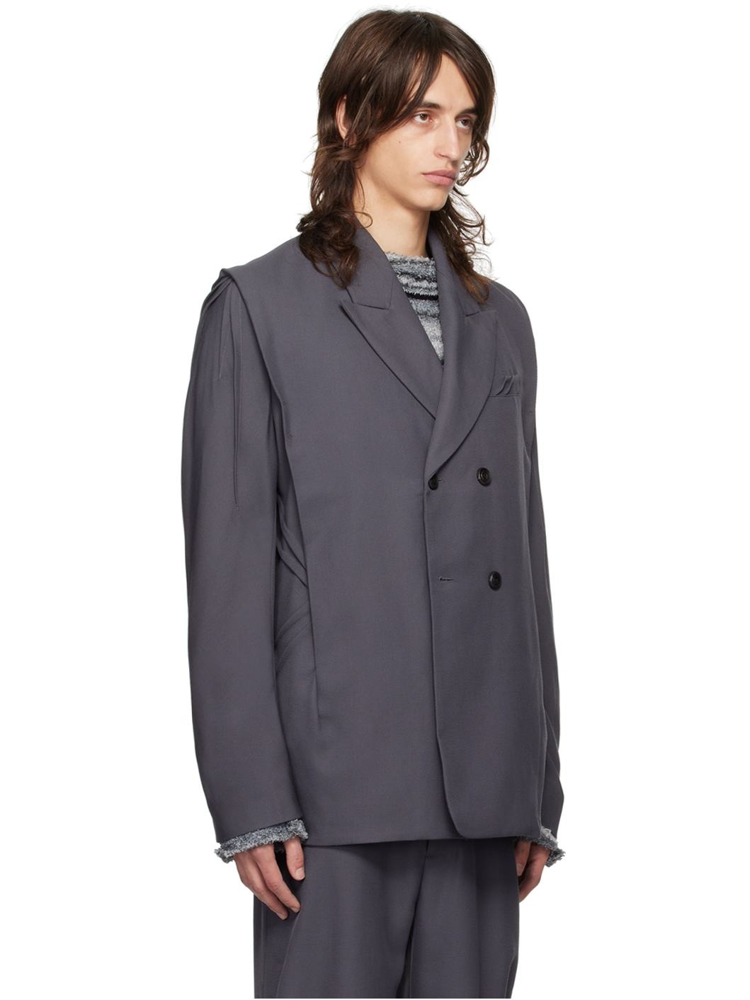 Gray Ohne K-Dart Blazer - 2