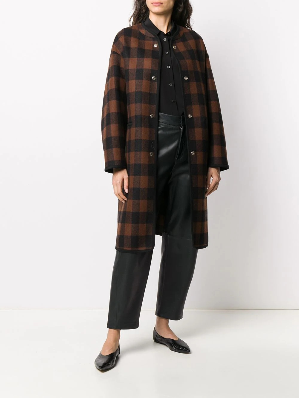 Kirkinner check-pattern coat - 2