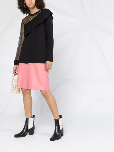 REDValentino asymmetric point d'esprit jumper outlook