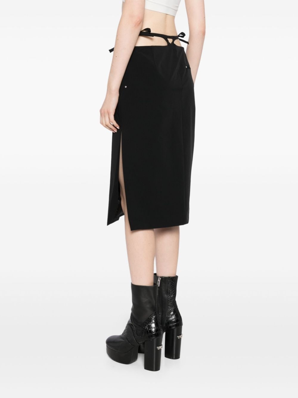 tie-fastening skirt - 4