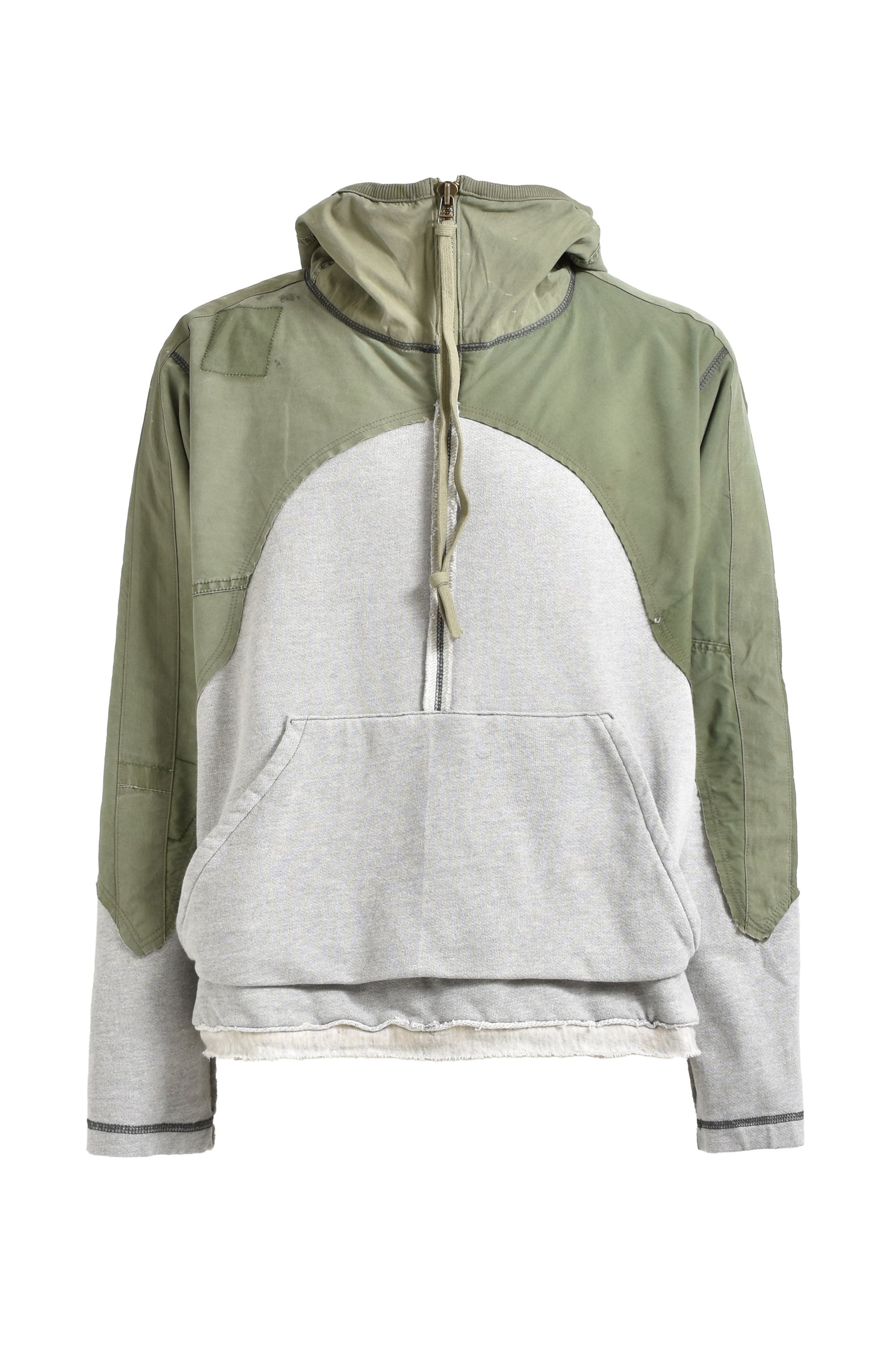 Greg Lauren LINER TRACK HOODIE ARMY GREY ARGR nubiantokyo