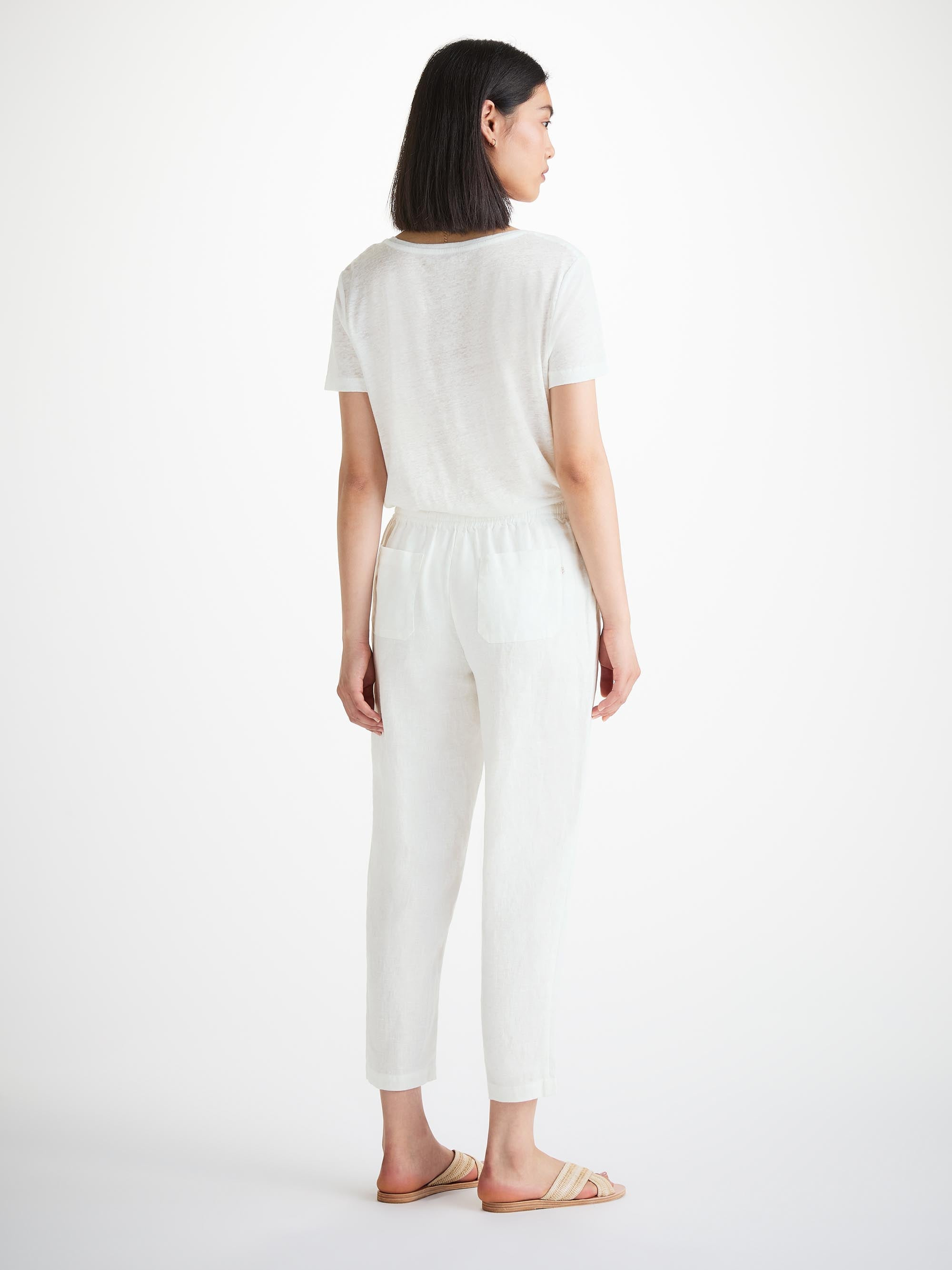 Women's Trousers Vienna Linen White - 6
