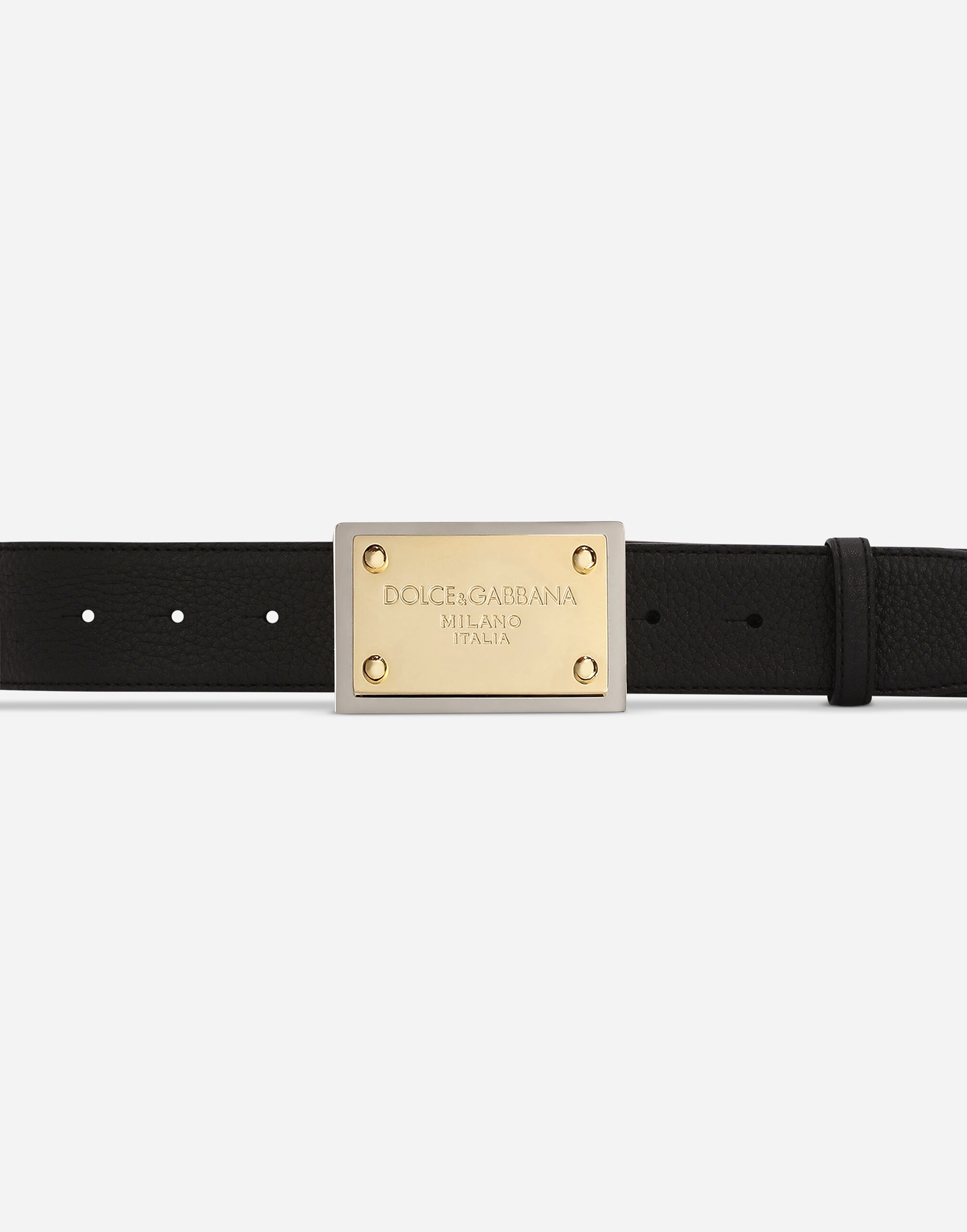 Grainy calfskin belt - 3
