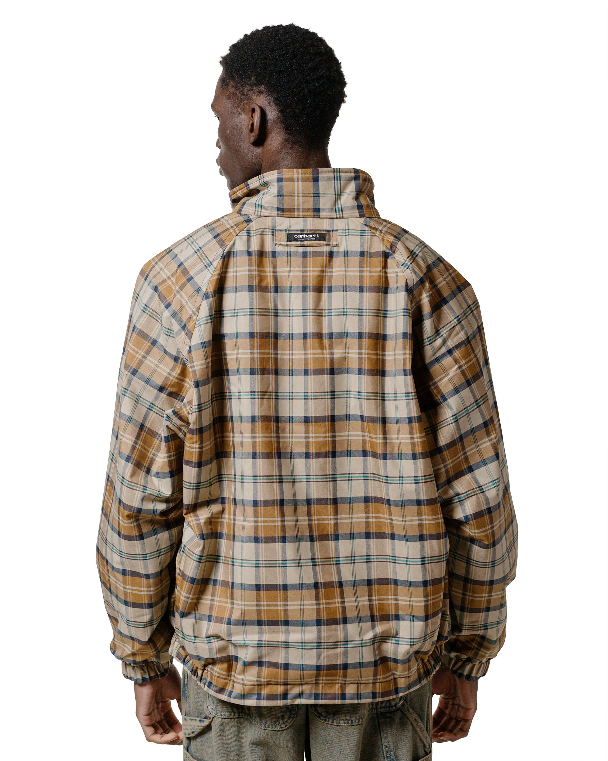 Carhartt W.I.P. Reversible Planner Check Jacket Wall/Air Force Blue - 4