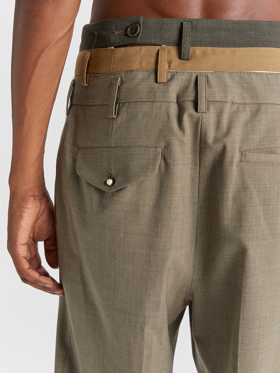 Anti Smoking Trousers Kaki Melange - 6