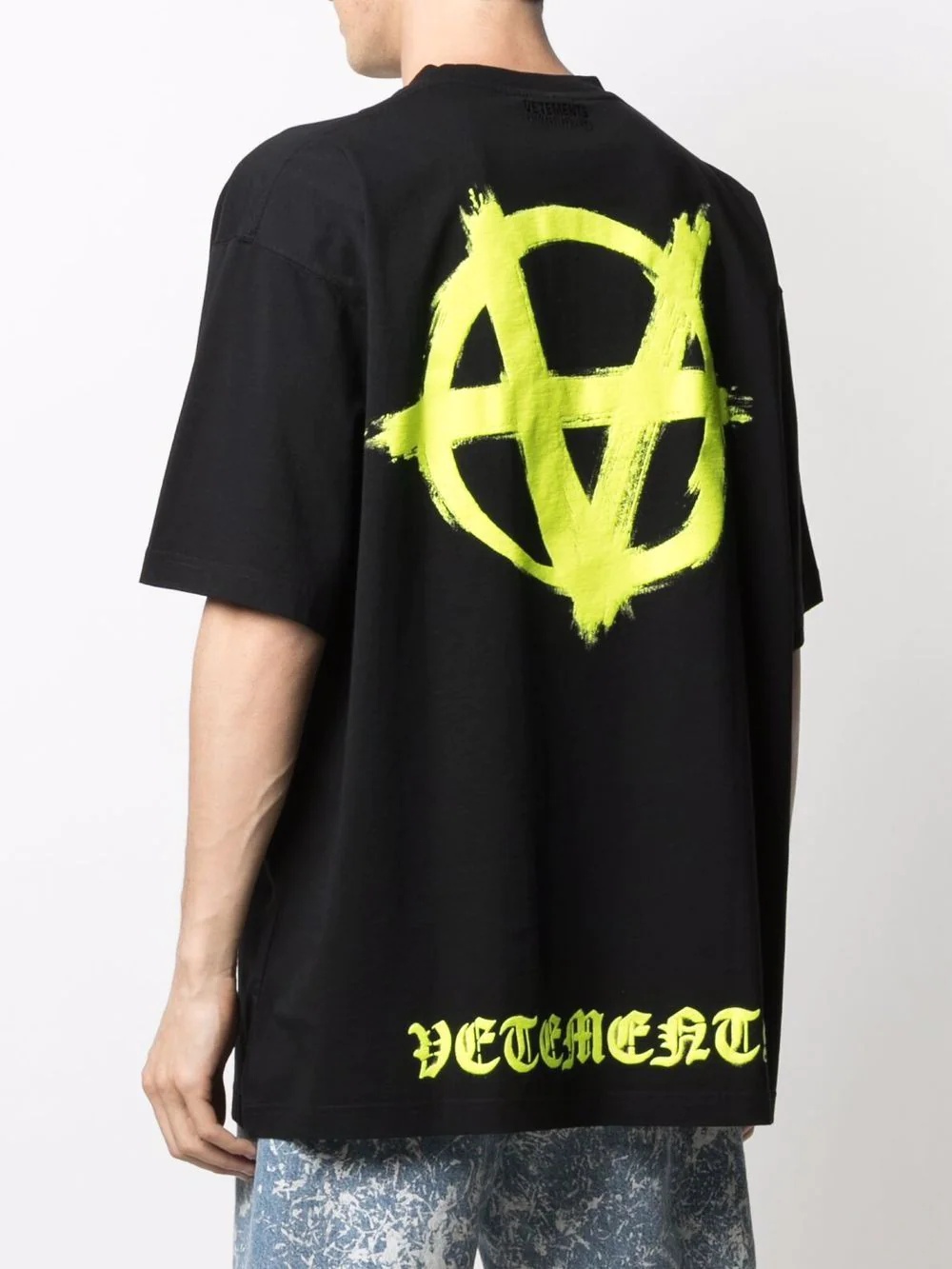 Inverted Anarchy print T-shirt - 5