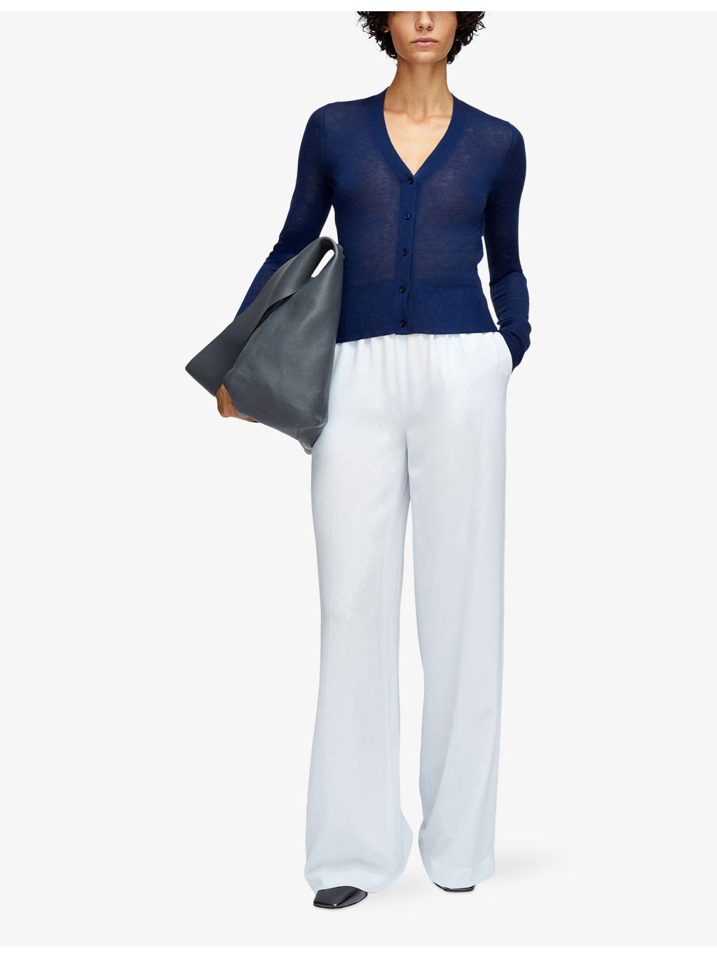 Cashair V-Neck Cashmere Cardigan - 2