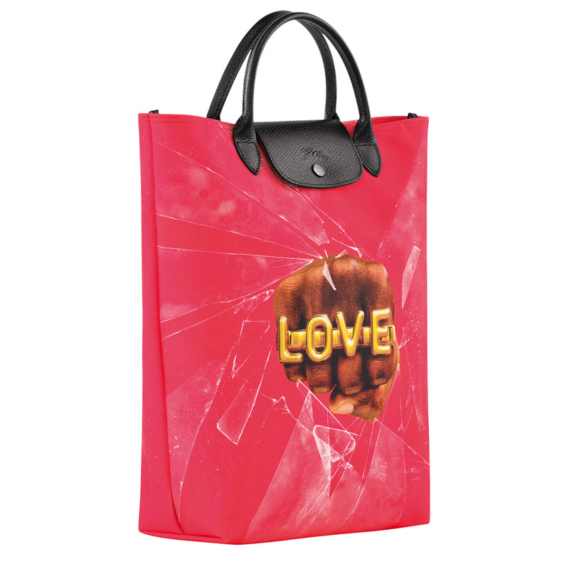 Longchamp x ToiletPaper M Tote bag Red - Canvas 3