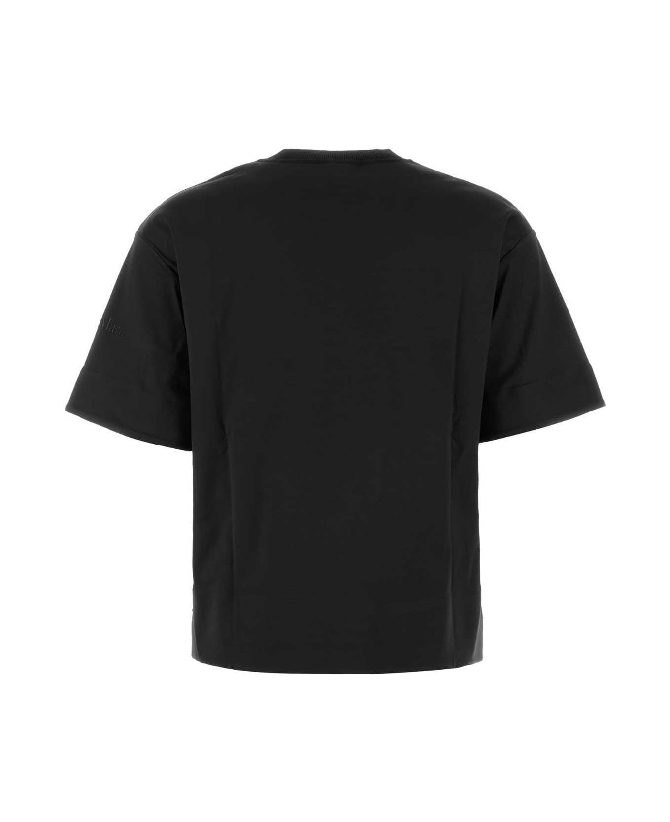 Max Mara Black Cotton Maser T-shirt | italist | REVERSIBLE