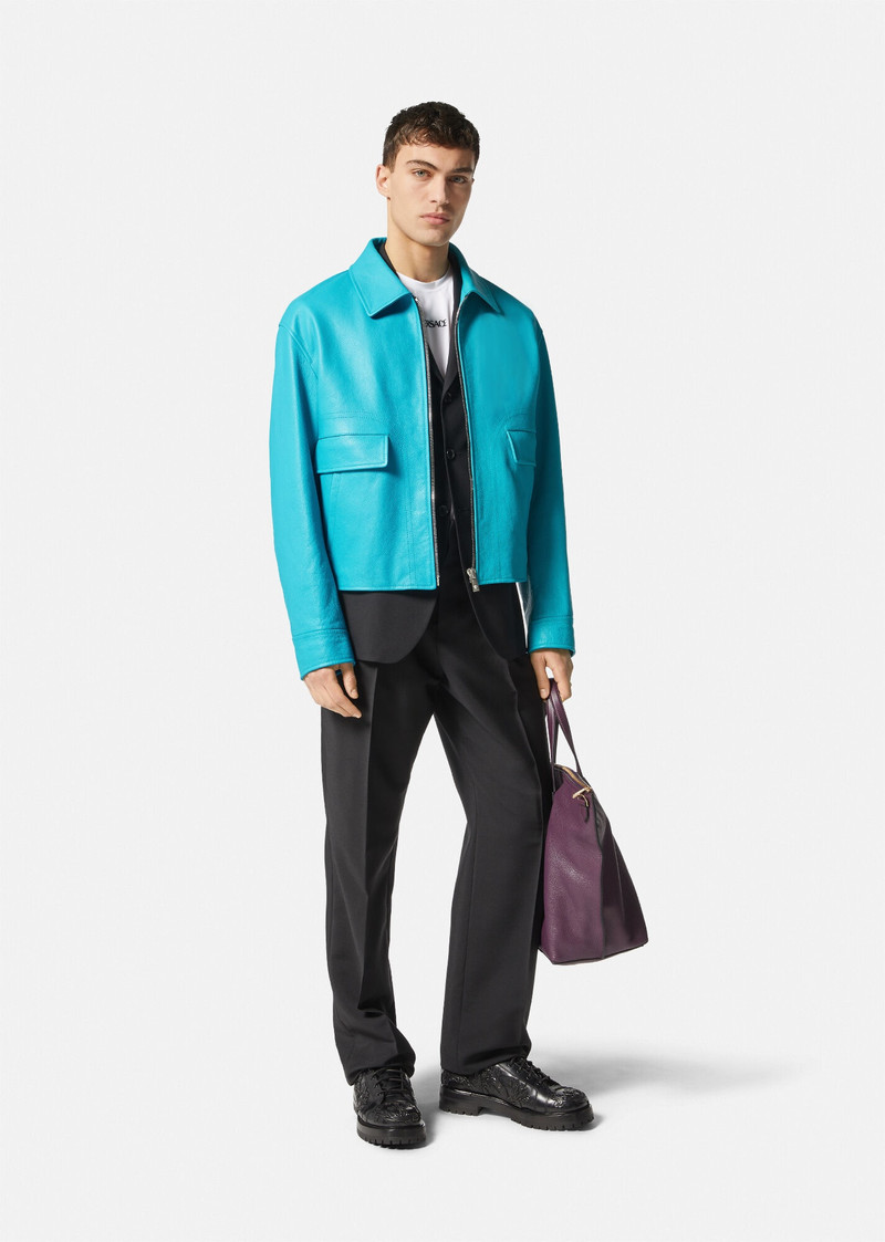 VERSACE Medusa Leather Jacket outlook