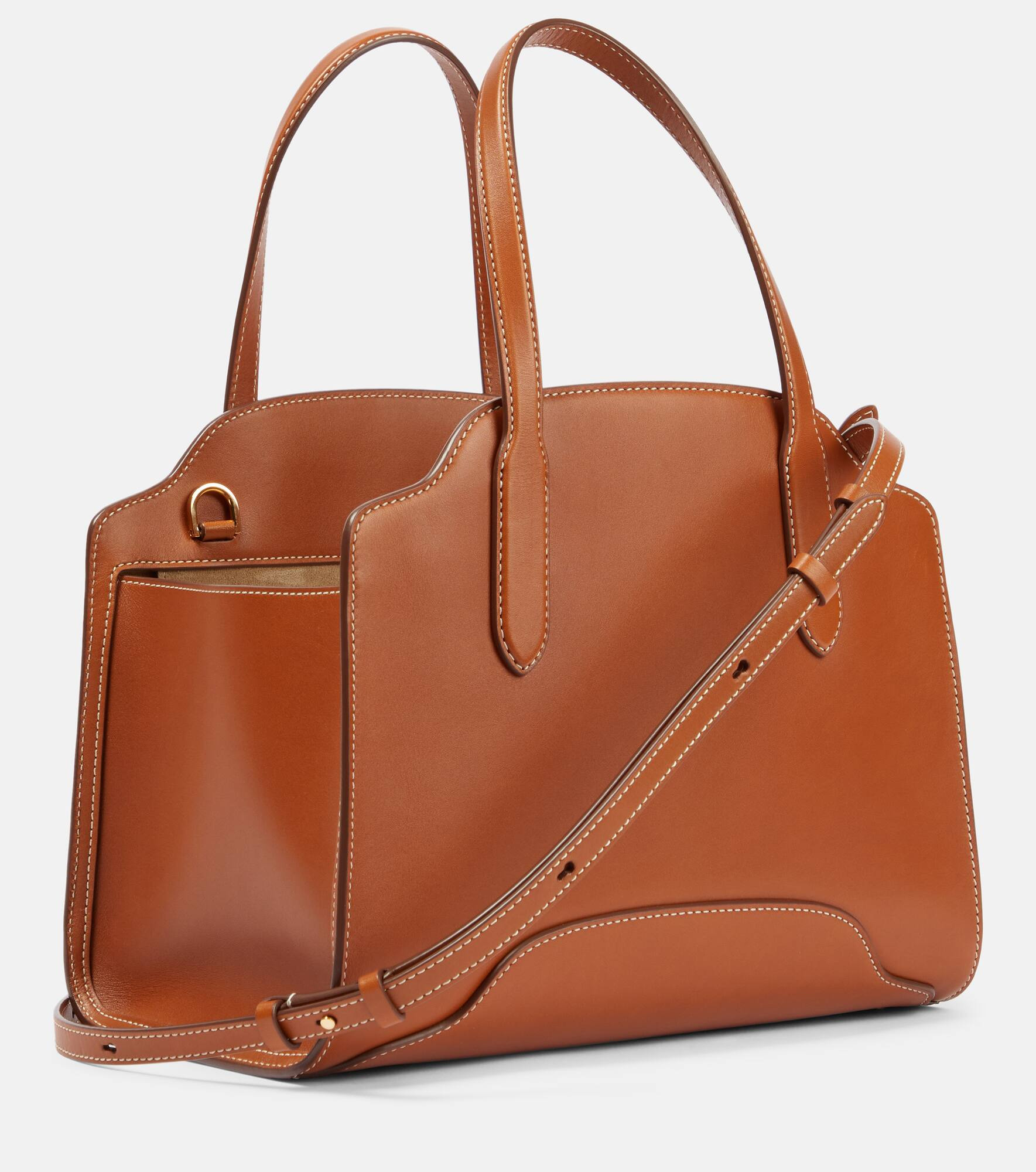 Sesia Medium leather tote bag - 4