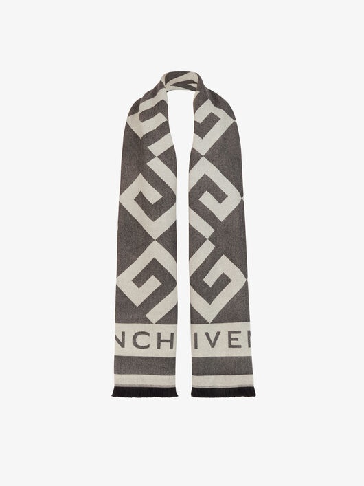 G MONOGRAM STOLE IN WOOL AND CASHMERE - 6