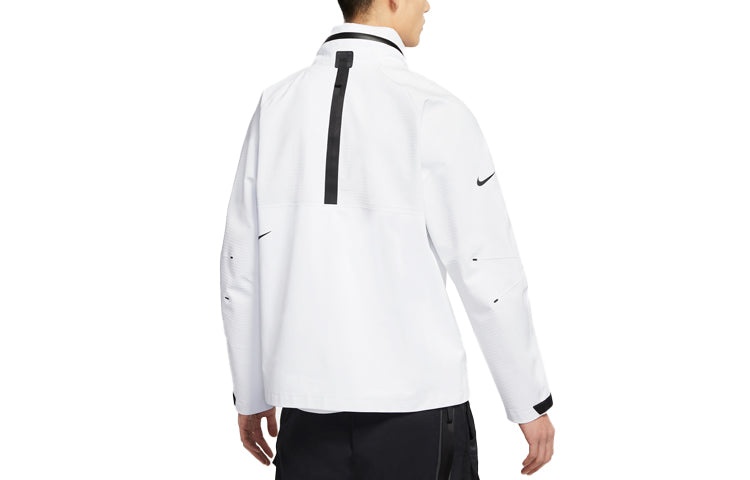 Nike Sportswear Tech Pack Contrast Sports Hooded Jacket For Men White CZ9310-100 - 2