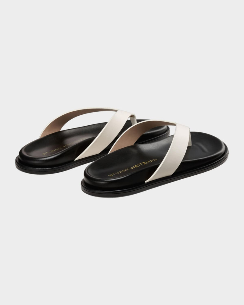 Stuart Weitzman Mary Kate Leather Thong Sandals outlook