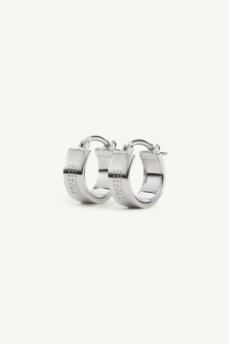 MM6 Maison Margiela Numeric hoop earrings outlook