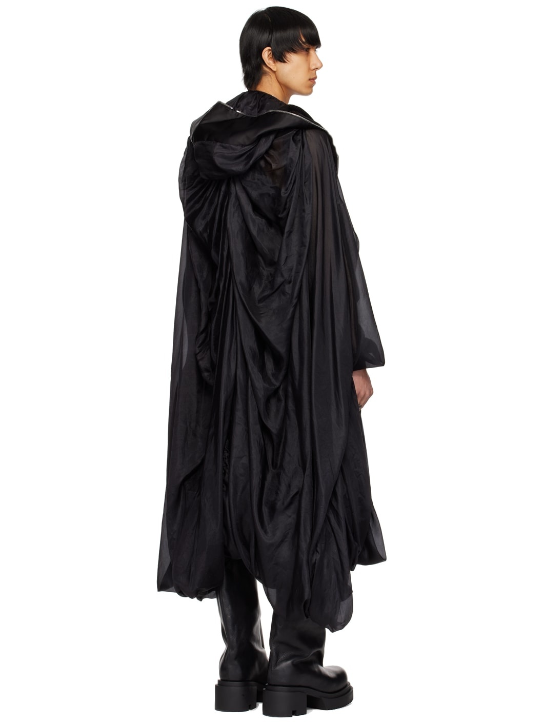 Black Bubble Coat - 3