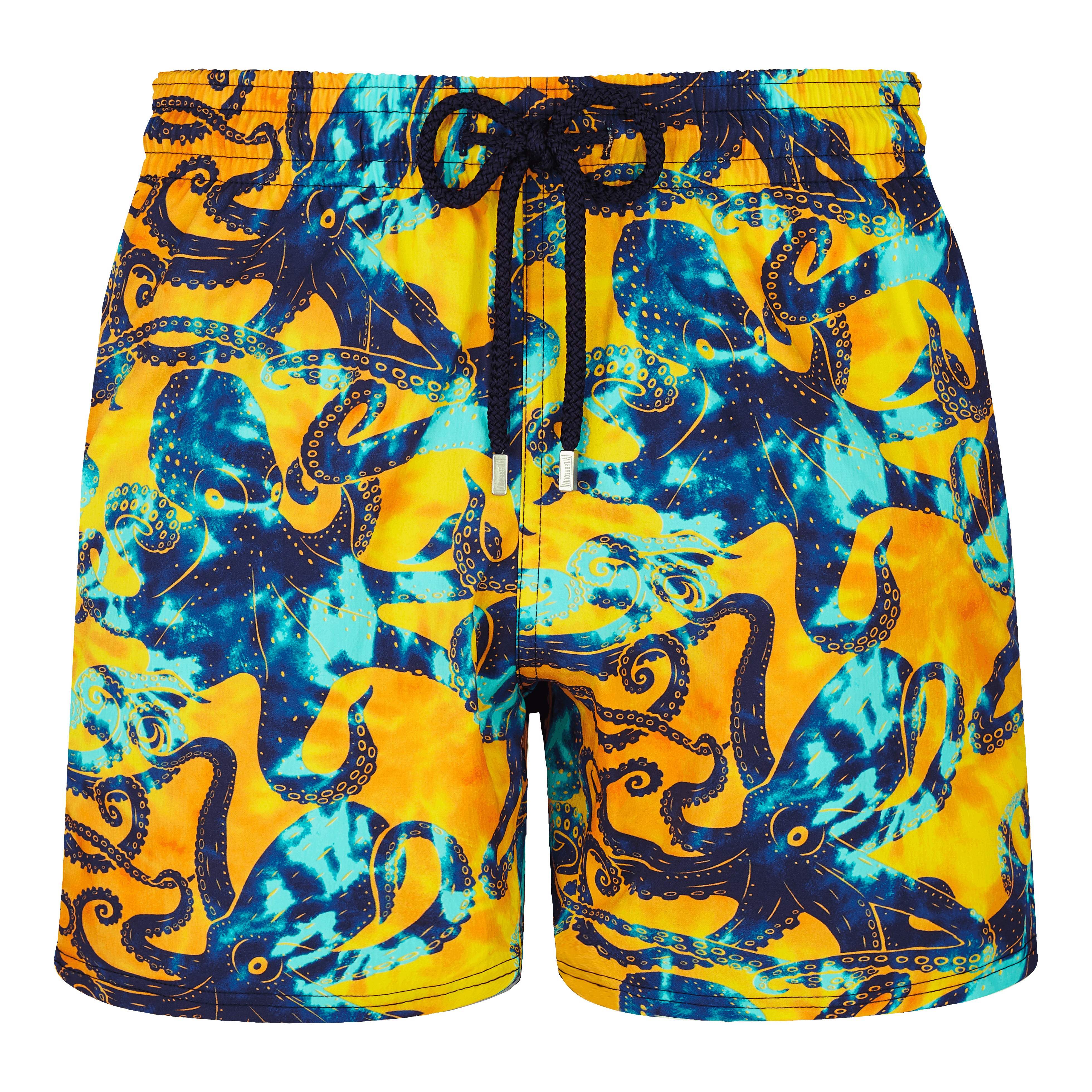 Men Stretch Short Swim Trunks Poulpes Tie and Dye - 1