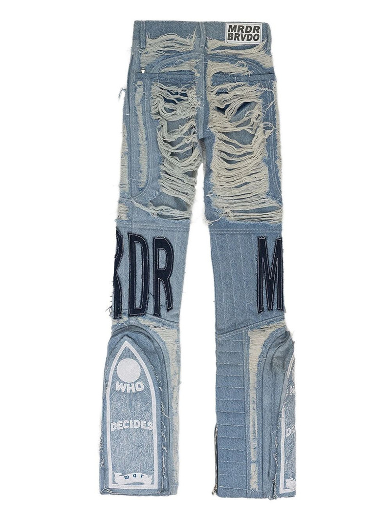 WHO DECIDES WAR distressed jeans outlook