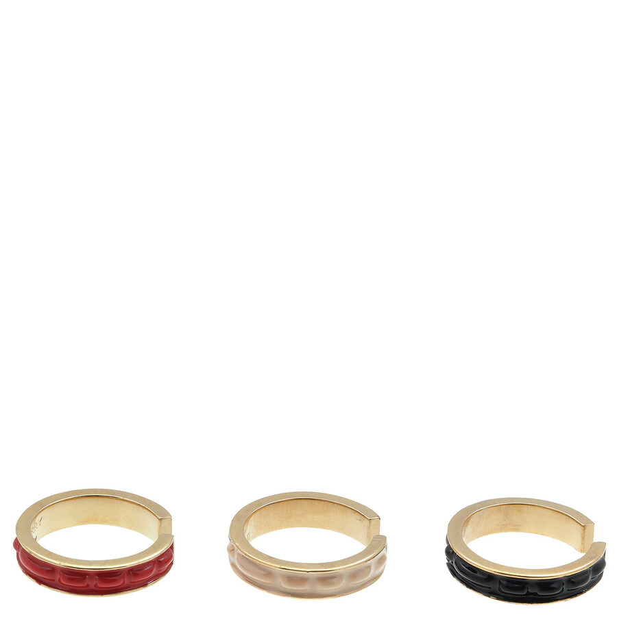 Burberry Trio Enamel Stackable Earrings - 2