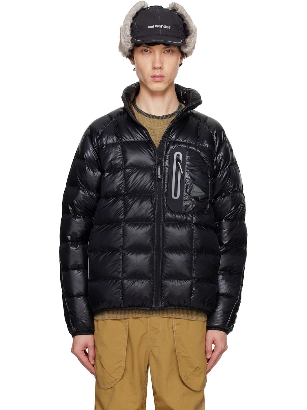 Black Diamond Stitch Down Jacket - 1