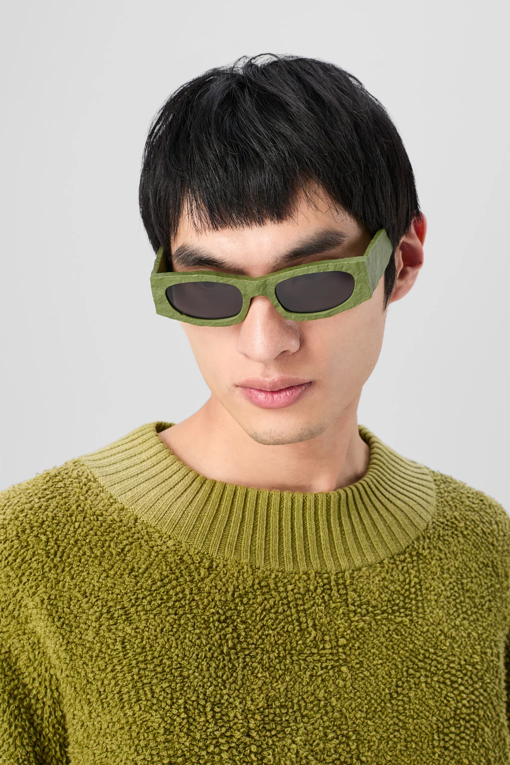 Green HIRMU Acetate Sunglasses - 1
