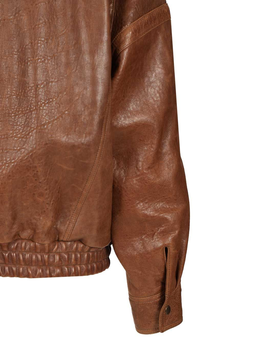 Leather Jacket Jackets Brown - 6