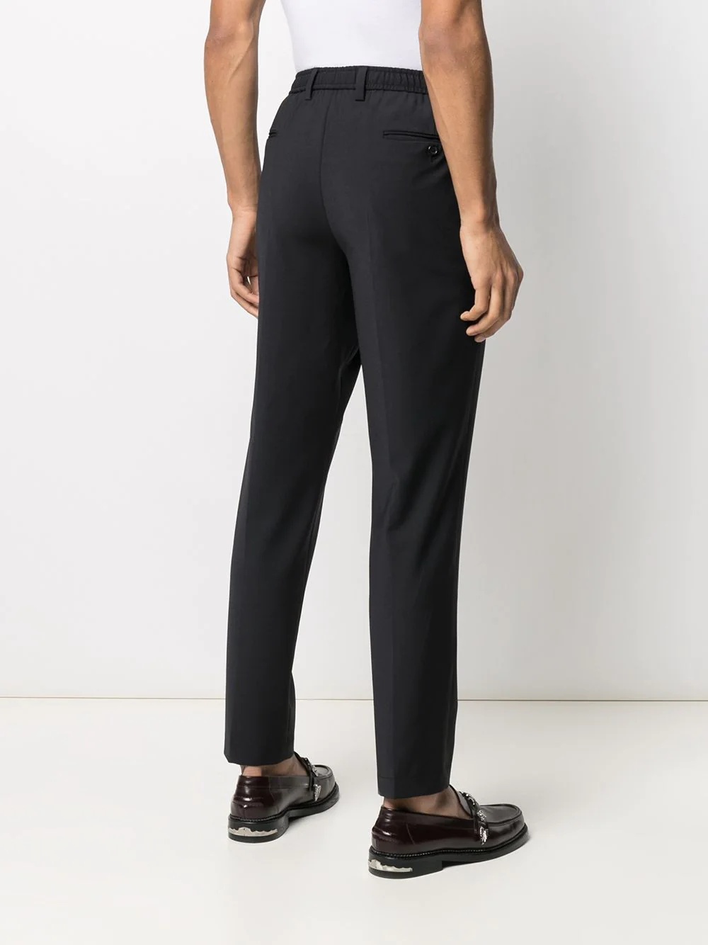 tapered-leg tailored trousers - 4