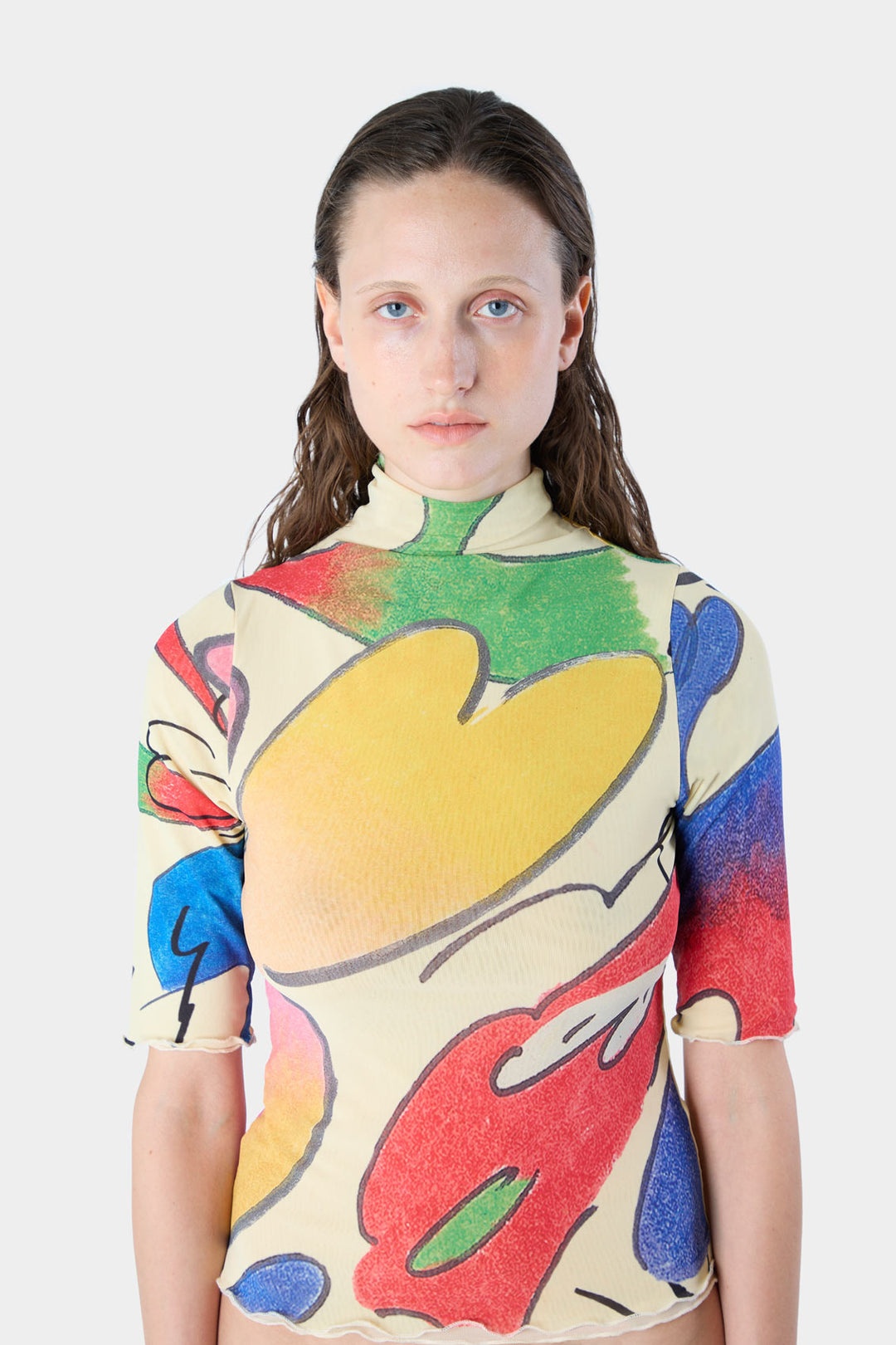 WHATEVER PRINT SHORTSLEEVE TOP - 3