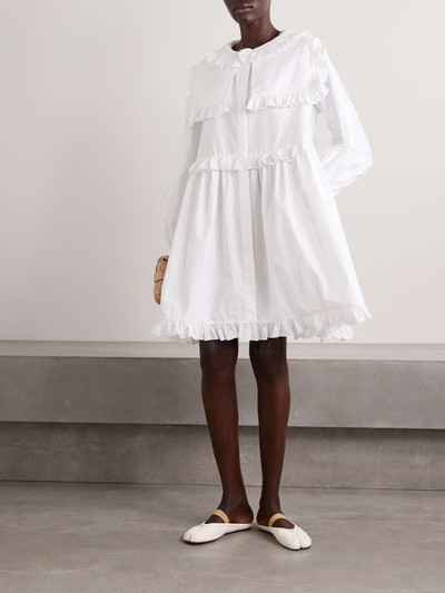 Molly Goddard Lizzie ruffled cotton mini dress outlook