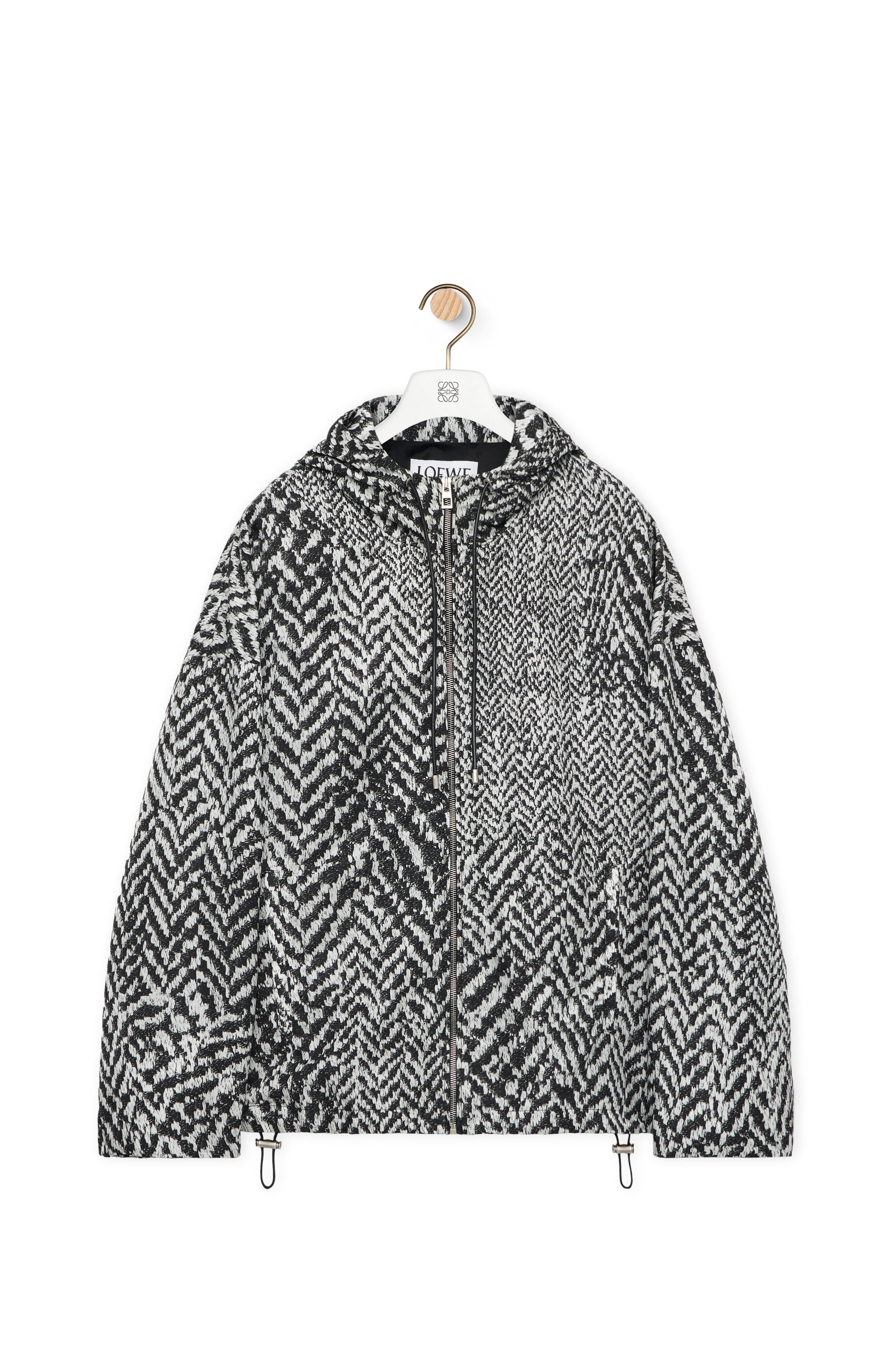 Hooded jacket in nylon - 1