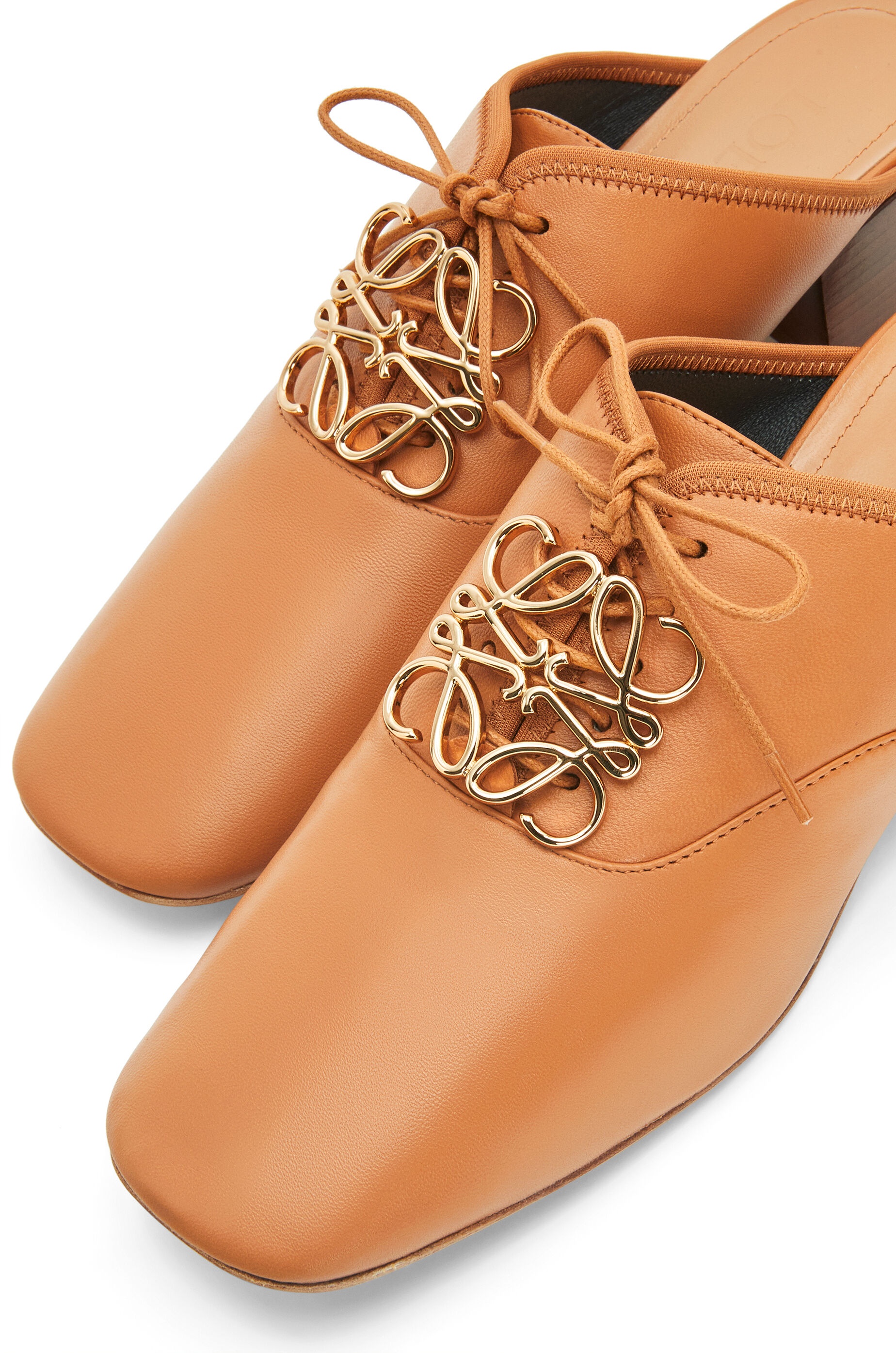 Anagram slip-on derby in lambskin - 4